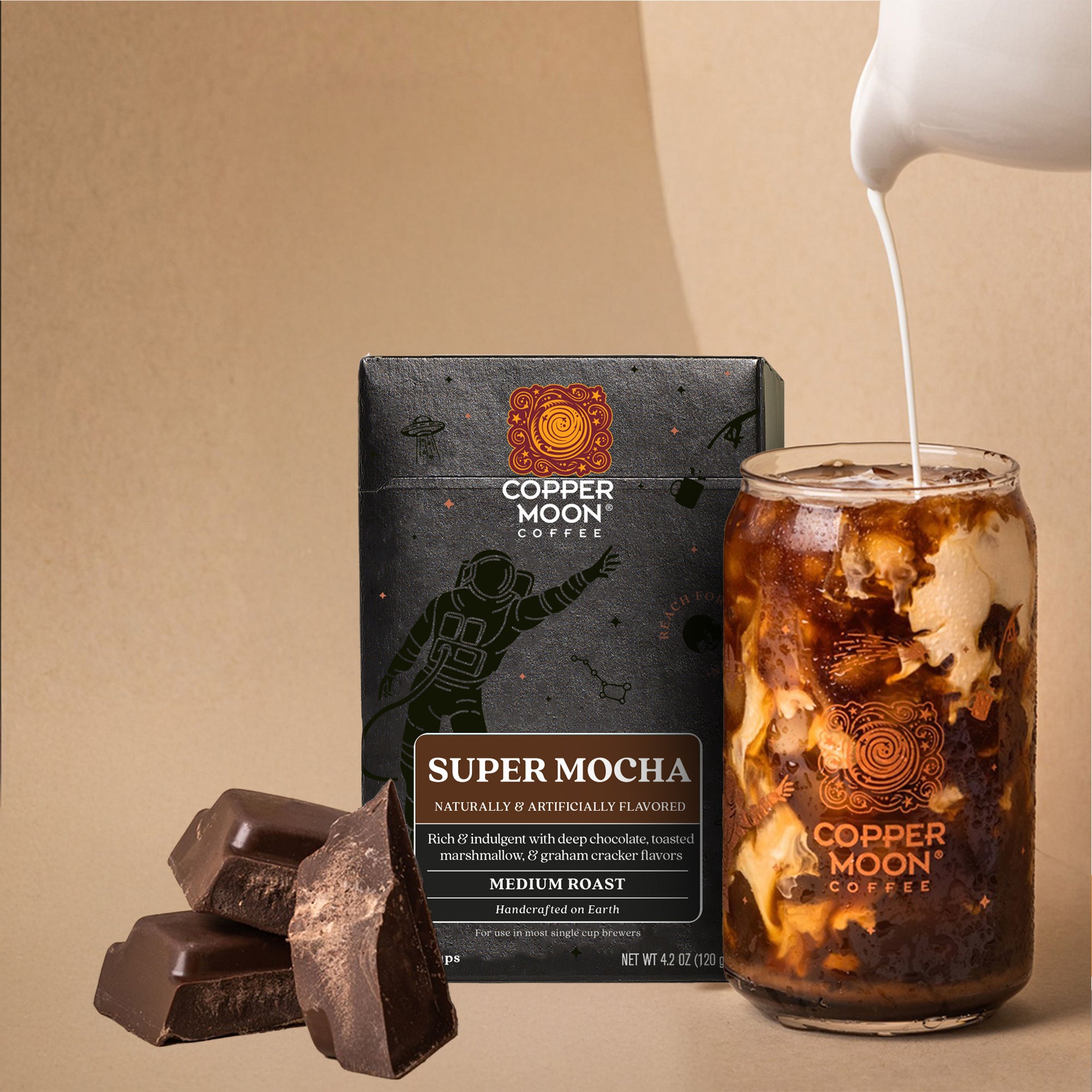 Super Mocha Single Cup – Copper Moon Coffee