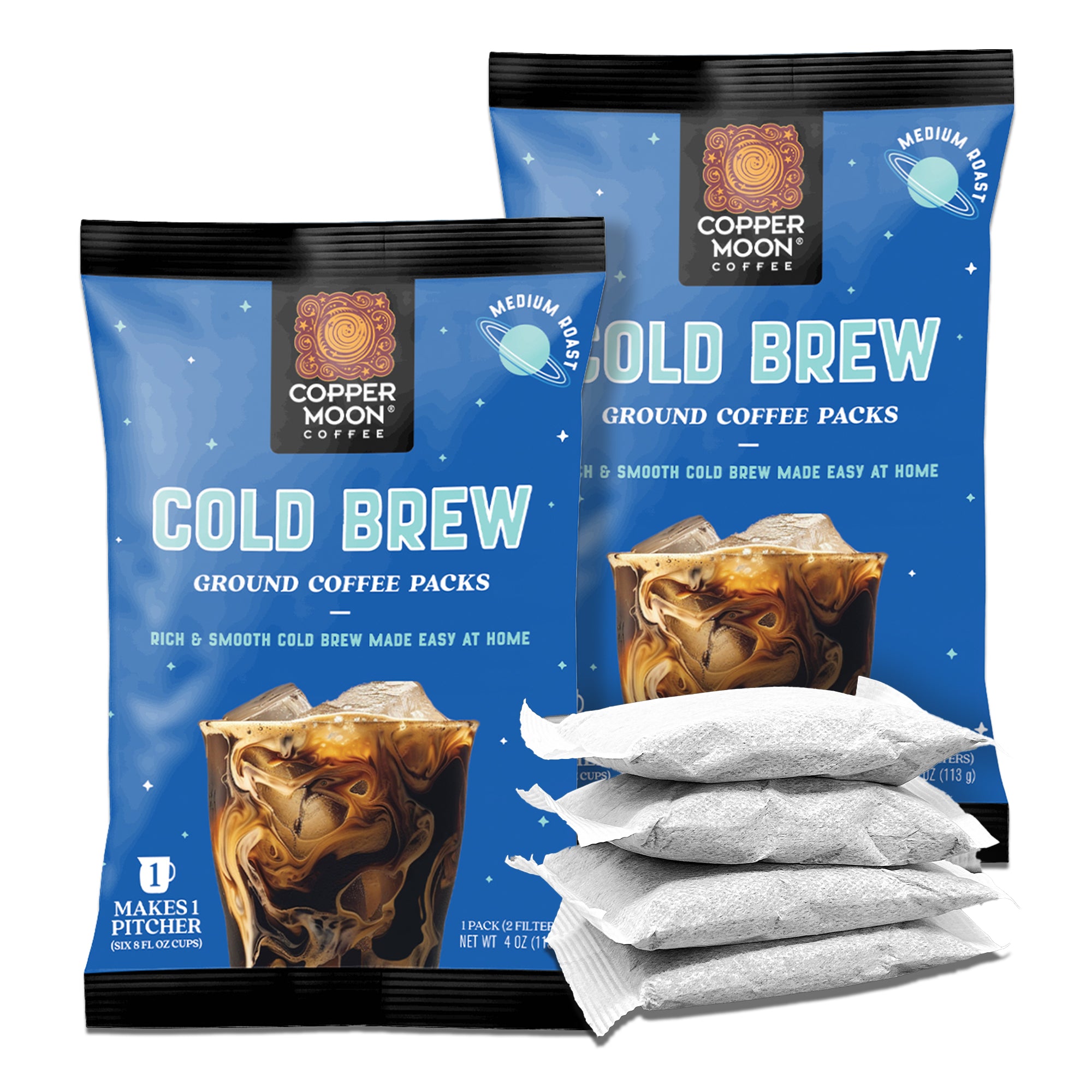 CM Cold Brew Ground Coffee Packs – Copper Moon Coffee