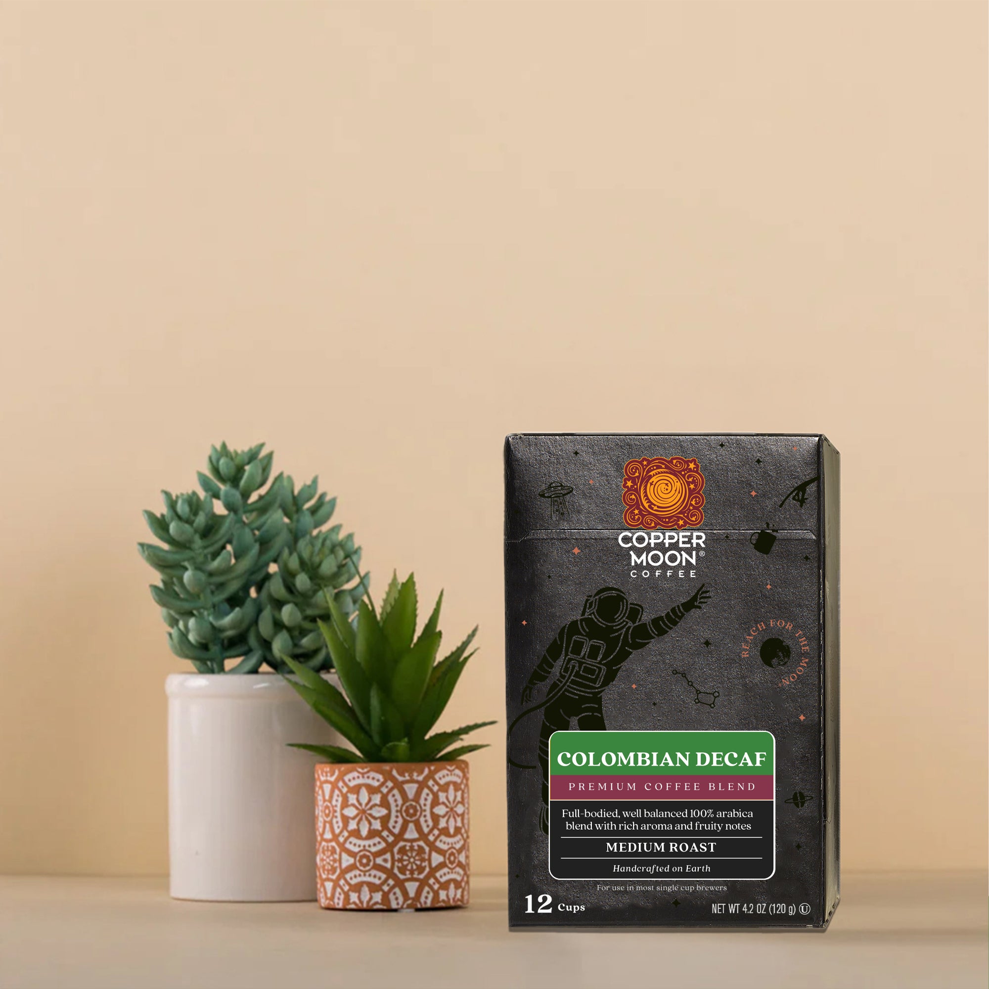 Colombian Blend Decaf Single Cup – Copper Moon Coffee