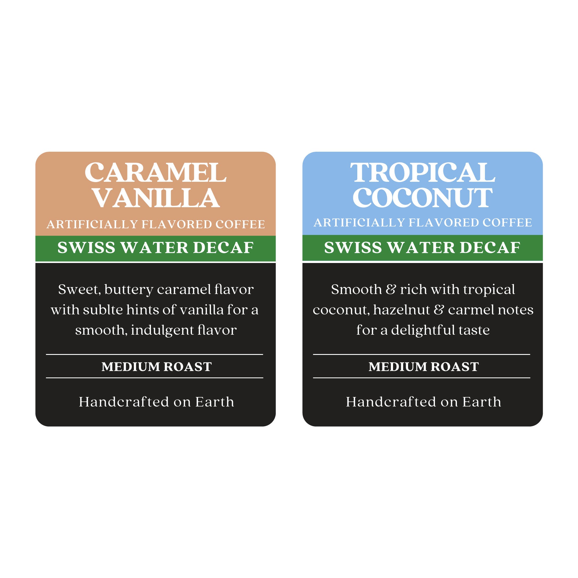 Swiss Water Decaf Flavor Pack Single Cup – Copper Moon Coffee